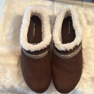 Airwalk suede with Sherpa lining mule, slip on